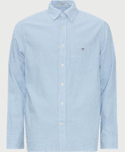 Gant Shirts REG SEERSUCKER STRIPE SHIRT 3240063 Blue